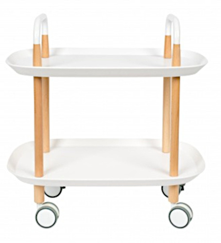 Feliz Lifestyle príručný stolík Cruiser 57,5 ??x 59 cm drevo biela/biela