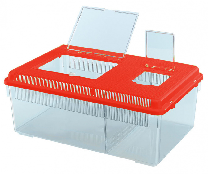 faunabox Geo Flat 46,7 x 30,5 cm 8 litrov červený