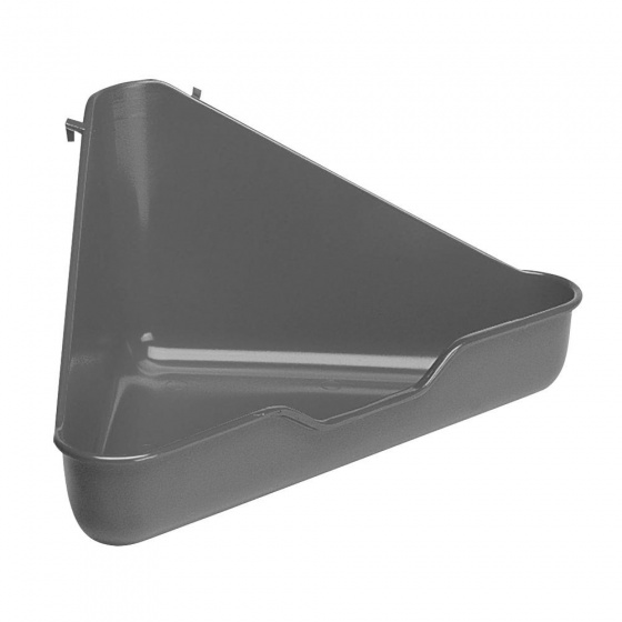Ferplast rohové WC 27 x 27 x 17 cm sivá