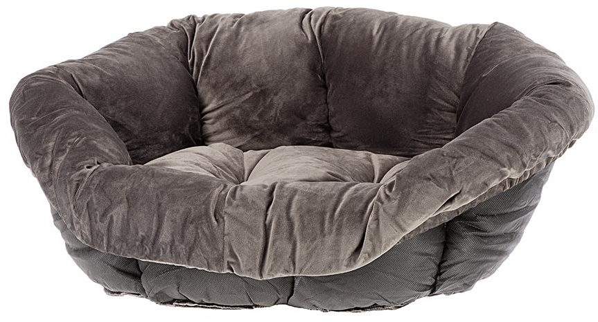 dog and cat cushion Prestige 25 cm velvet grey