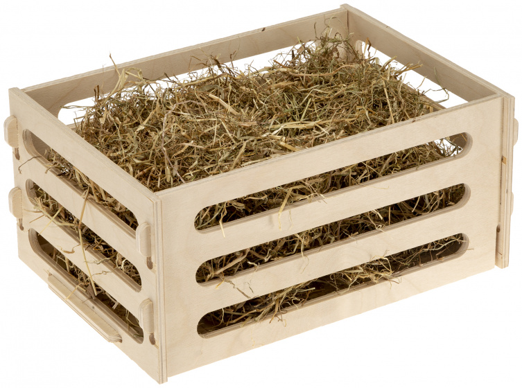 hay rack 35,7 x 24,5 x 16,1 cm wood natural
