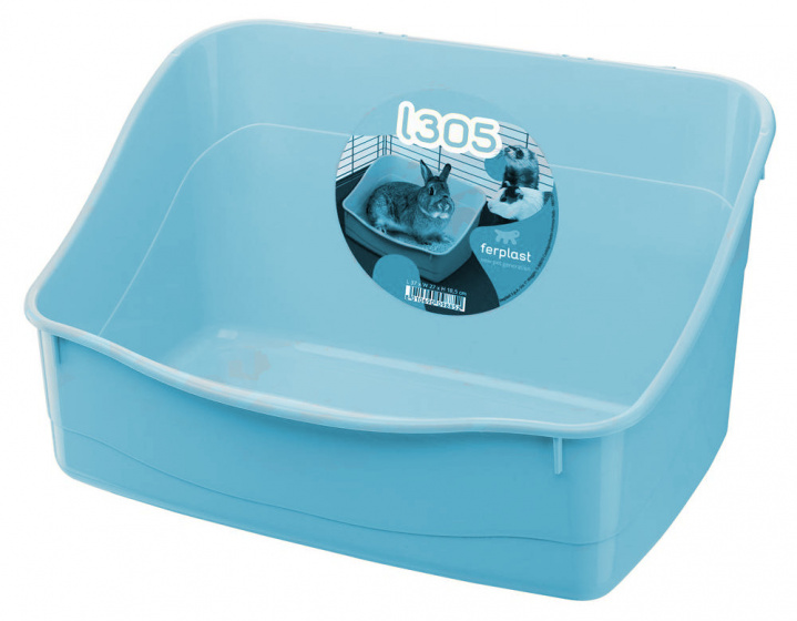 rabbit toilet 37 x 27 x 18,5 cm light blue