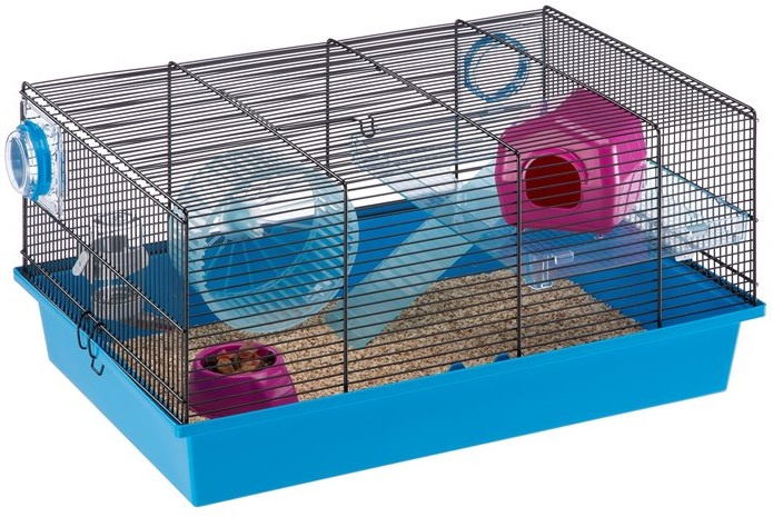 klietka na myš Milos Medium 50 x 35 x 25 cm modrá