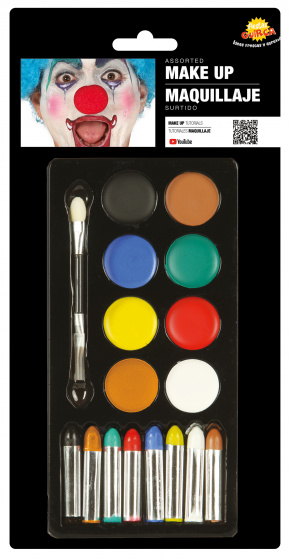 Fiestas Guirca make up kit make up akvarel 8 farieb 17-dielny