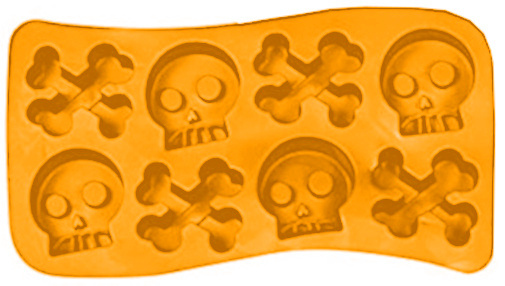 Fiestas Guirca forma na pečenie Halloween 12 x 22 cm silikónová oranžová