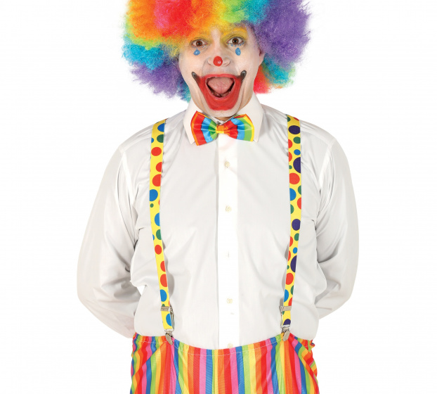 Fiestas Guirca traky klaunský polyester jednoveľkosť