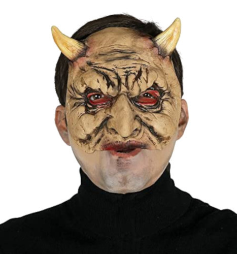 Fiestas Guirca polomaska Satan 20 x 25 cm latexová žltá