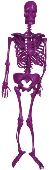 Fiestas Guirca závesná dekorácia kostra 34 cm polyester fialová