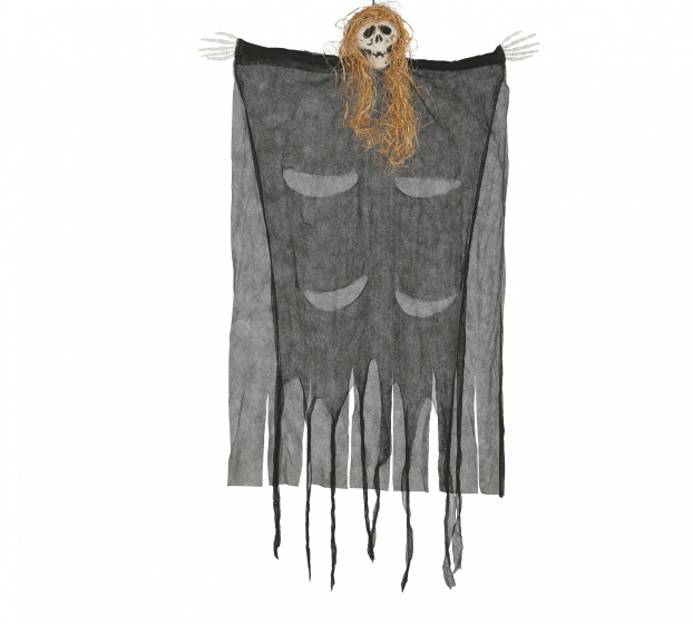 Fiestas Guirca závesná dekorácia kostra 110 cm šedá