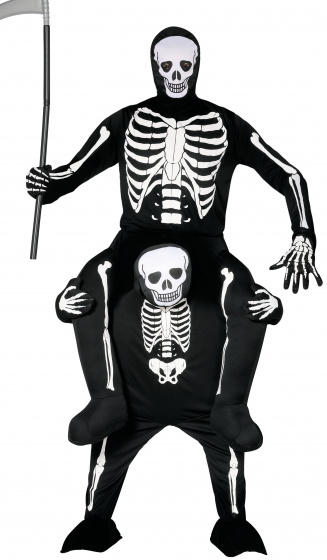 Fiestas Guirca kostým Skeleton pánsky polyester čierno/biely mt L