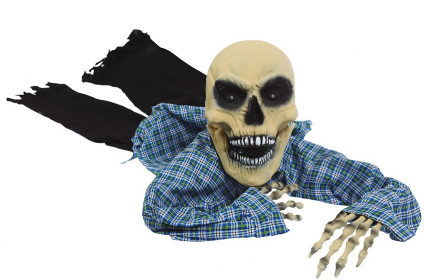 Fiestas Guirca plaziaca kostra 110 cm polyester/ABS modrá/béžová