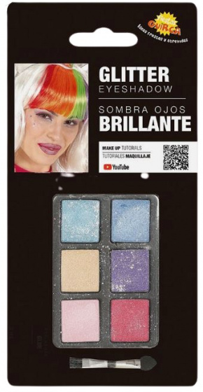 Make-up set Fiestas Guirca očné tiene trblietky 2dielny