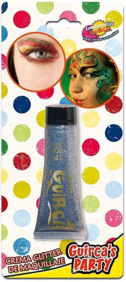 Fiestas Guirca make-up tube trblietky 20 ml strieborné