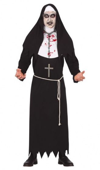 Fiestas Guirca kostým mníchov horor pánsky polyester čierny mt 54/56
