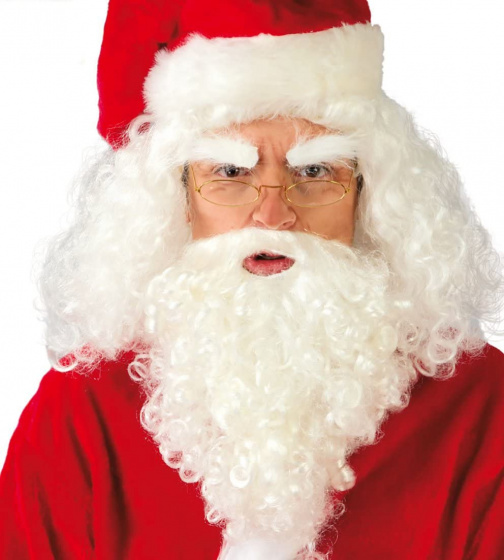 Fiestas Guirca parochňa Santa Claus panská syntetická biela jednovel