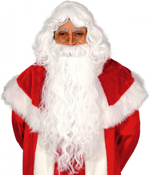 Fiestas Guirca parochňa Santa Claus syntetická biela jednoveľkosť