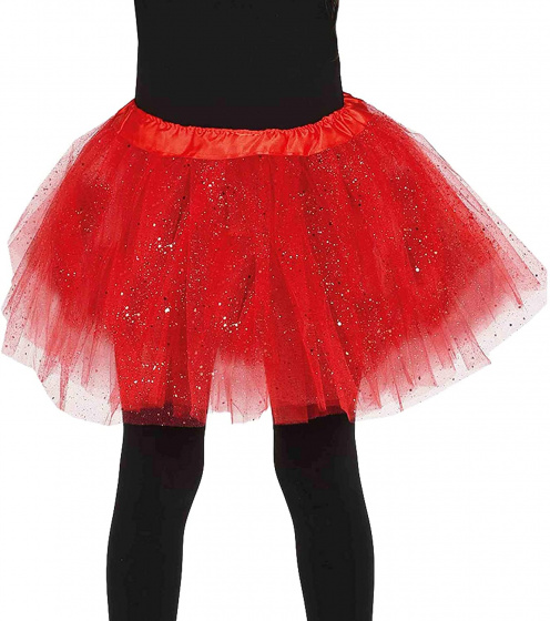 Fiestas Guirca tutu trblietky 31 cm polyesterová červená jednoveľ
