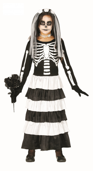 Fiestas Guirca šaty kostra dievčatká čierna mt 128/134