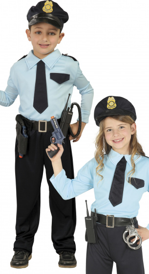 Fiestas Guirca kostým policajt junior modrý mt 7-9 rokov