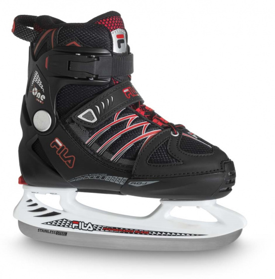 ice hockey skates X One Ice boys stainless steel/polyester black mt 35-38