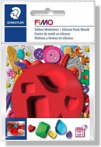 fimo kleimal edelstenen junior 7 cm siliconen rood