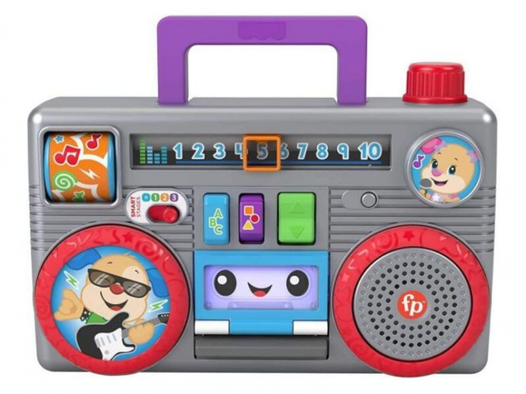 Fisher-Price boombox Laugh & Learn junior 15 x 30 cm sivý