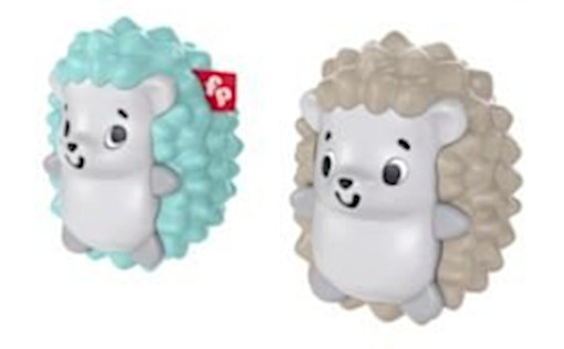 Fisher-Price hrkálka Hedgehog Shaker Twins junior biela/zelená/hnedá