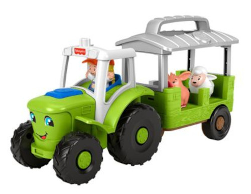 Fisher-Price Fisher price speelgoedtractor little people 29,5 cm groen