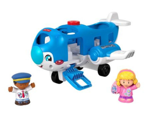 Fisher-Price Fisher price speelgoedvliegtuig little people 35 x 20 cm blauw