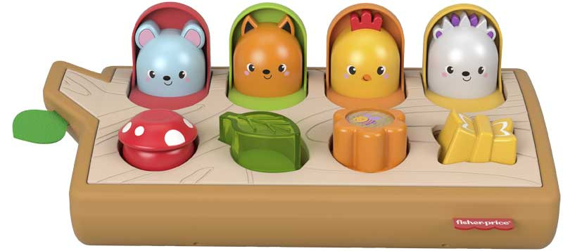 activity board Hide & Peek 33 x 20,5 cm brown