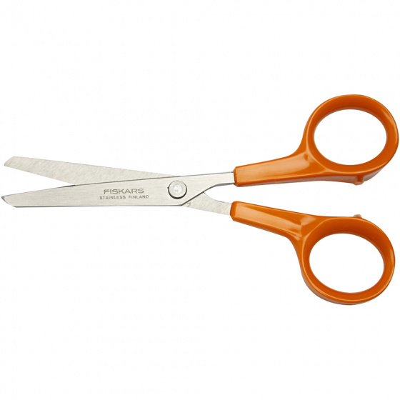 Fiskars klassieke algemene schaar 13 cm oranje