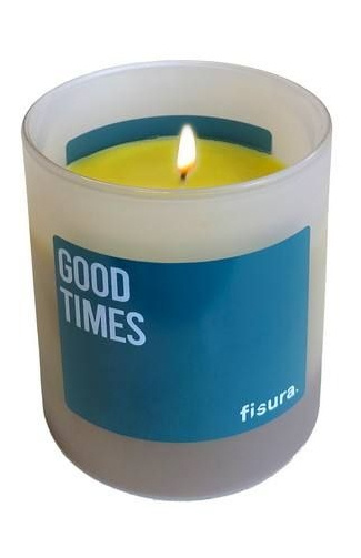 Fisura sviečka Good Times 7,5 x 12 cm vosková žltá