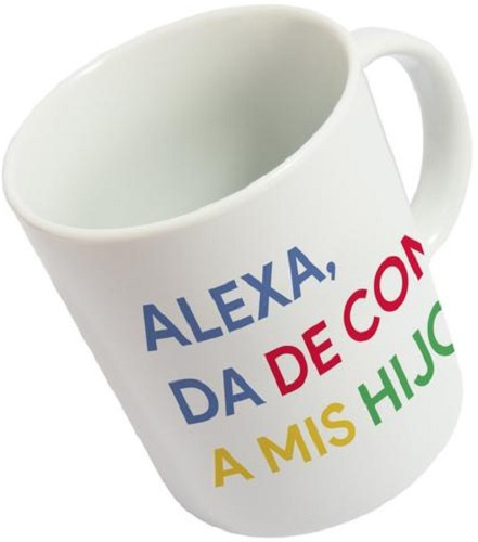 Fisúra hrnček Alexa, Da De Comer A Mis Hijos 350 ml keramický biely