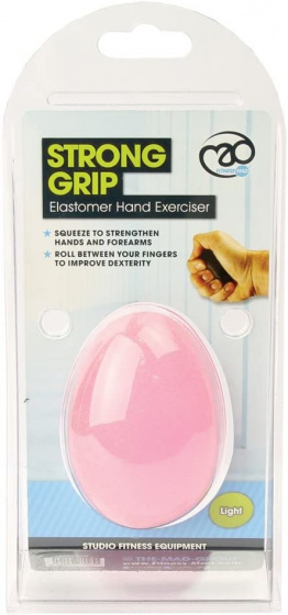 hand trainer light 10 x 7 cm rubber pink