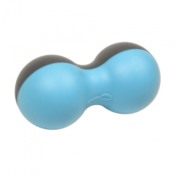 massage ball Peanut 14 x 6,5 cm PVC blue/grey