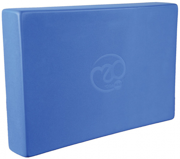 yoga block 30 x 20 cm EVA blue
