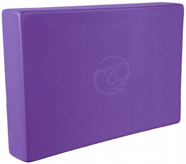 yoga block 30 x 20 cm EVA purple