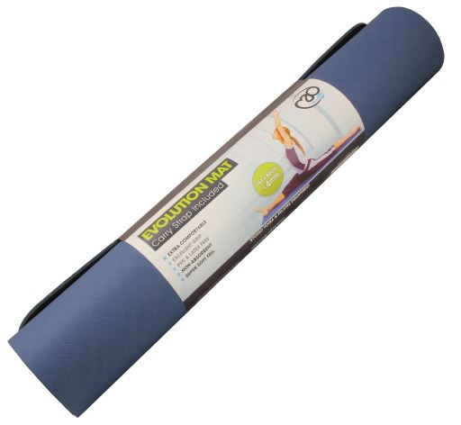 yoga mat 183 x 60 cm TPE blue