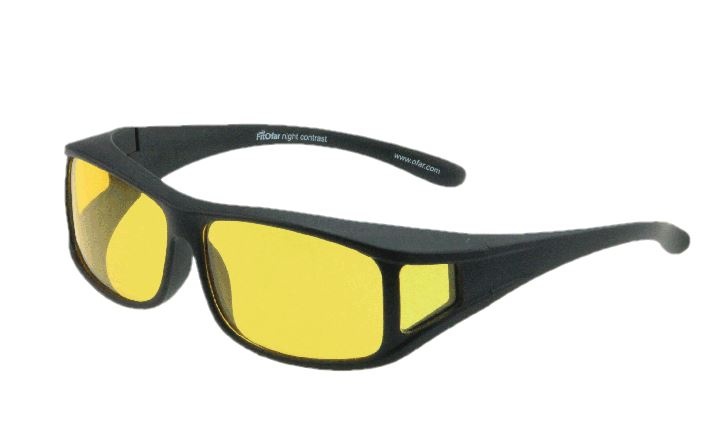 FitOfar prenosné slnečné okuliare čierne unisex kategórie 1 VZ-0001LH