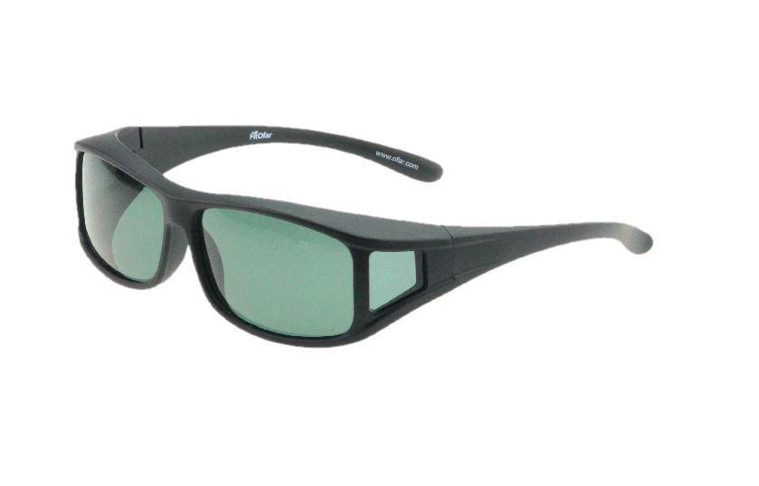 Čierne unisex slnečné okuliare FitOfar so sivým zorníkom Vz0001la