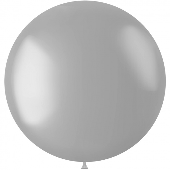 Folat balón Metalíza 78 cm latex strieborná