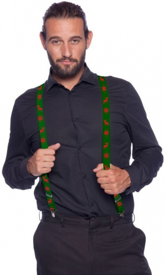 Folat traky sobie polyester zelená/červená jednoveľkosť