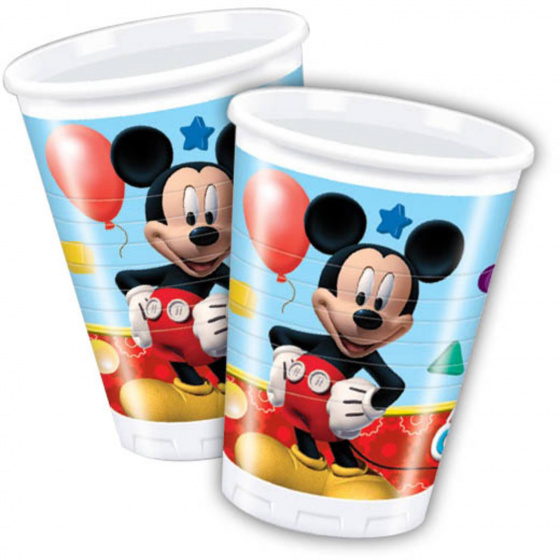 Folat párty hrnčeky Mickey Mouse Clubhouse 200 ml 8 kusov