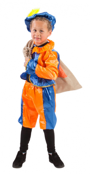 Folat fazuľový oblek junior polyester oranžovo/modrý veľkosť 116-134