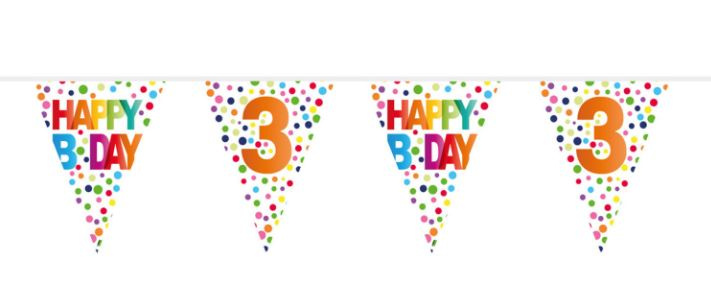 Folat kyvadlo 3 roky Happy Bday 10 metrov