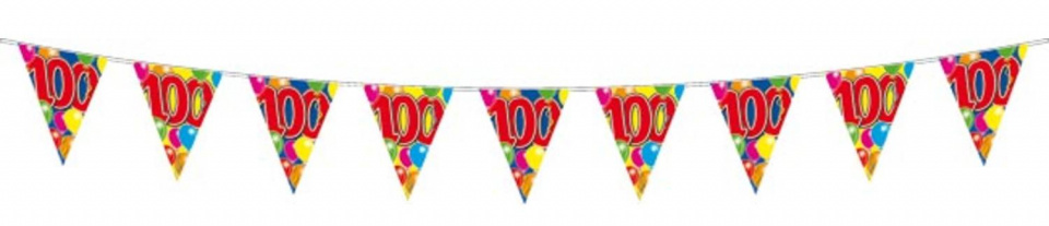 Folat čiara vlajky „100 rokov“ 10 metrov červená