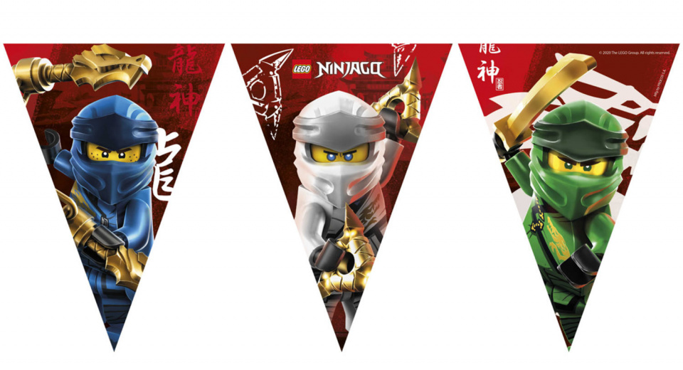 Folat vlajkový papier Lego Ninjago 2,3 metra