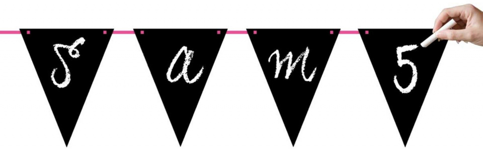 Folat vlajková tabuľa 6 metrový papier čierny