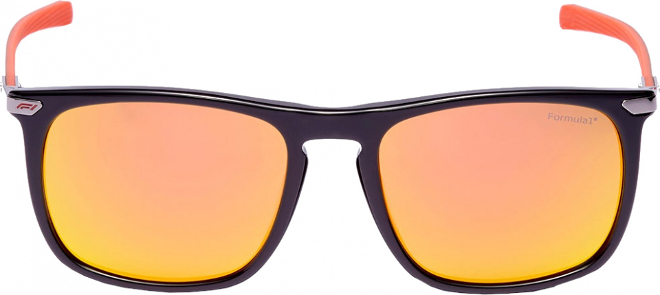 Formula 1 Eyewear slnečné okuliare unisex obdĺžnikové kat.4 čierne/oranžové