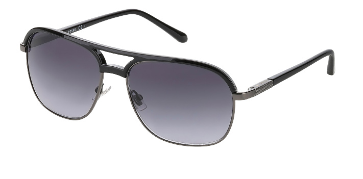 Fossil slnečné okuliare FOS 2102/G/S 807/9O pánske pilotné kat.3 čierne